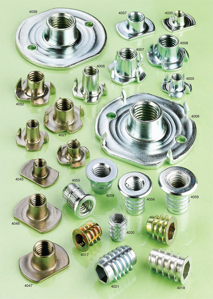 flanged tee nuts